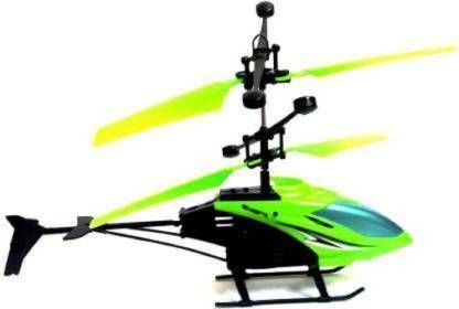 shiv traders Exceed Helicopter for kids Flying Indoor Helicopter with Remote (Green)-picture-47