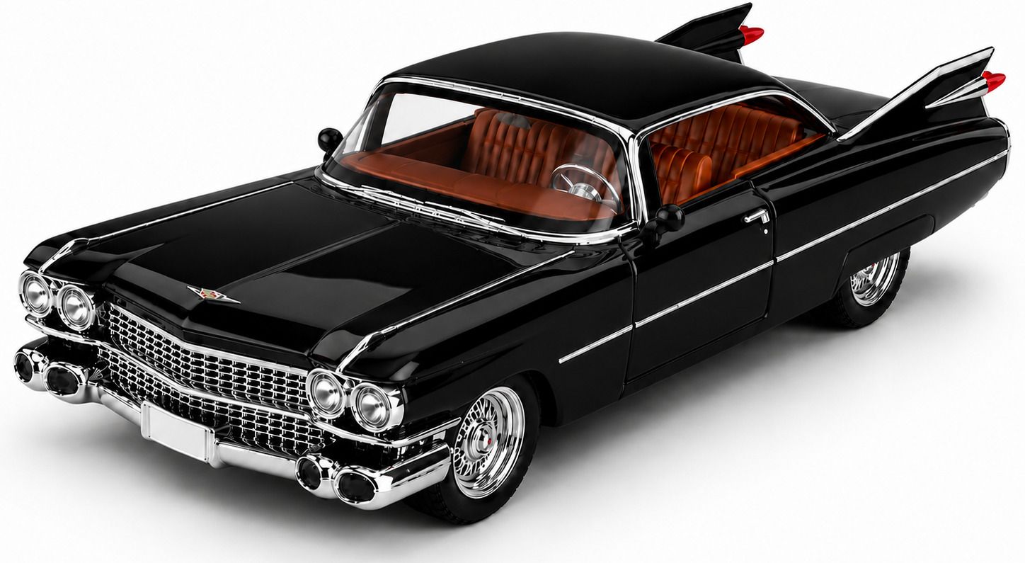 crezor toys 1:32 Scale 1959 Vintage Die Cast Metal Car Toy with Pull Back,LED Light & Music-picture-32
