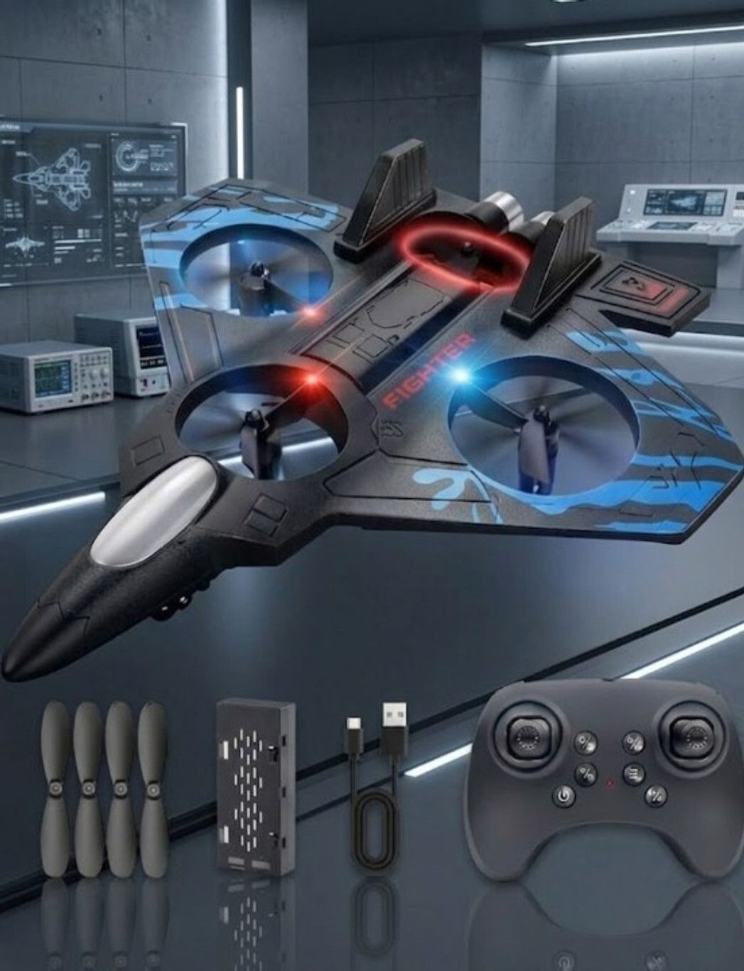 techel Remote Control FighterJet for Kids uifergufe9-picture-32