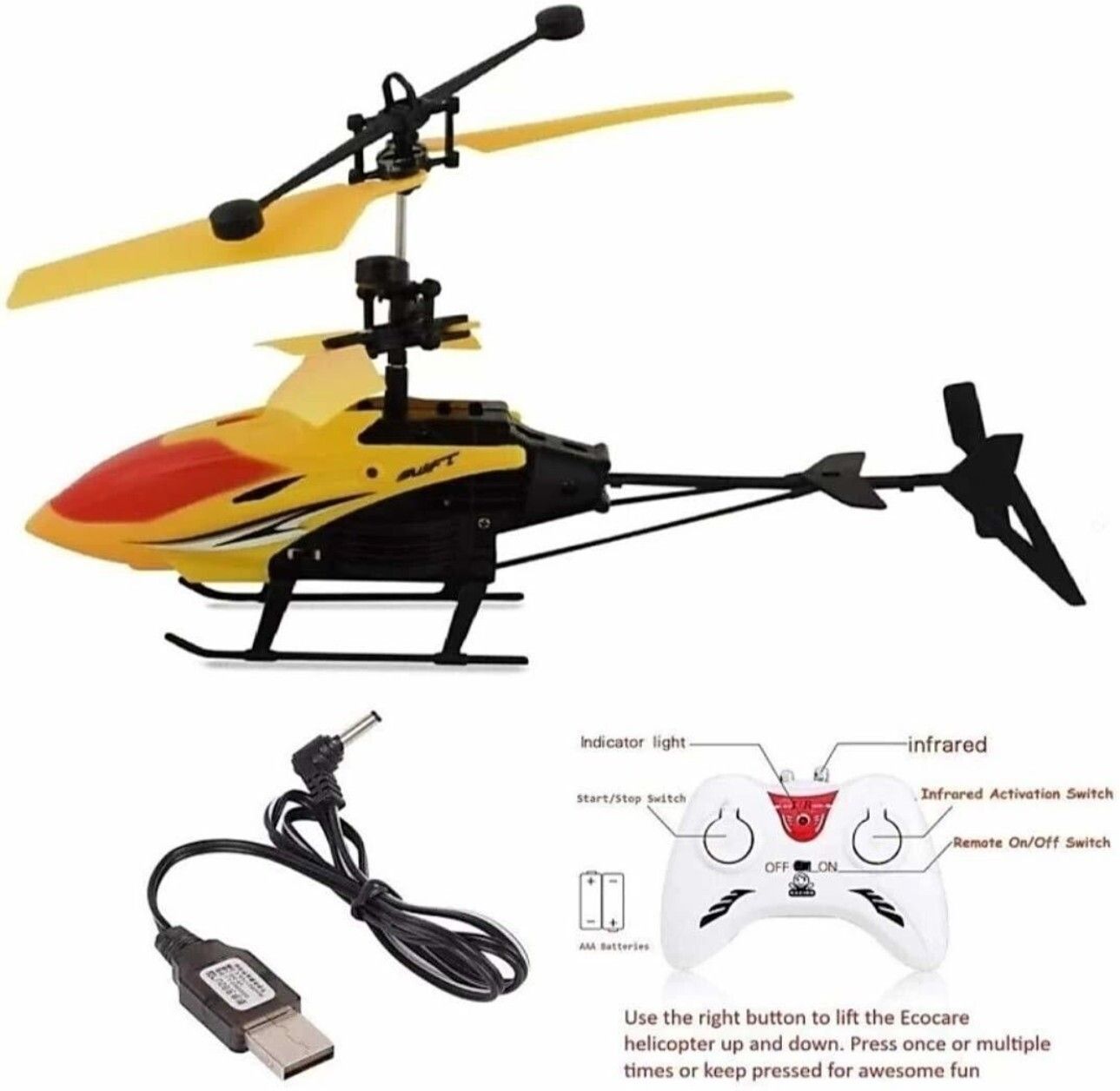 shiv traders Radio Remote Control and Hand Sensor Charging Helicopter_92X184-picture-25