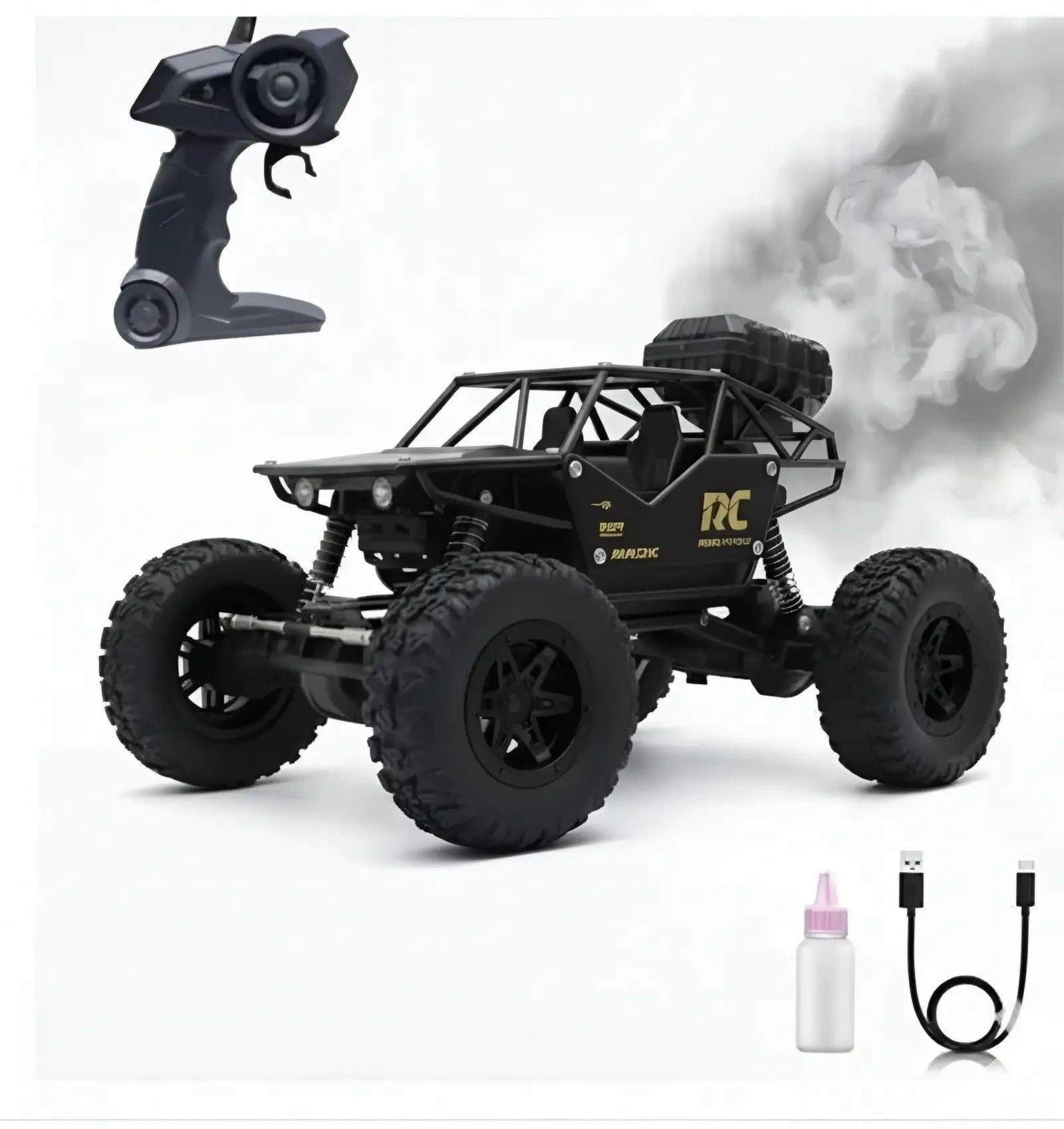 zunbella 4WD Remote Control Rock Crawler for Kids with Smoke Effect-picture-48