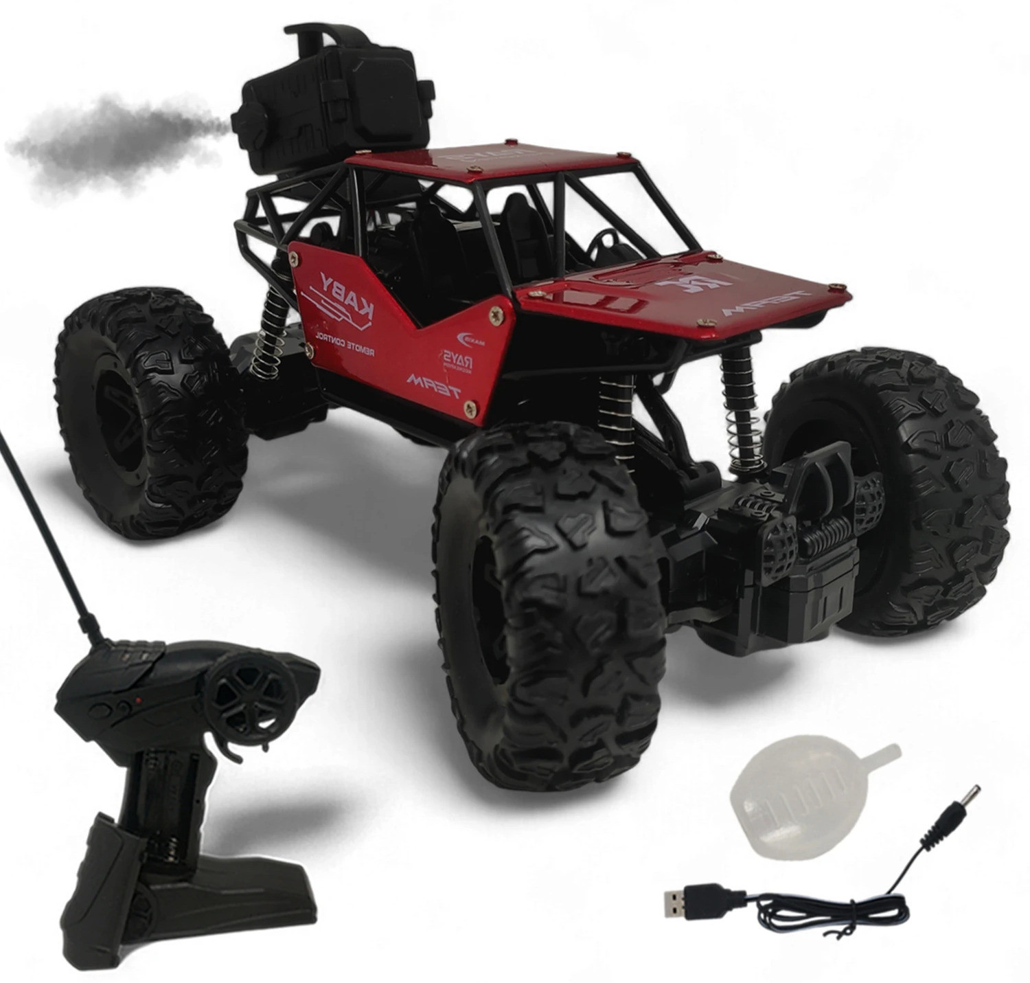 jrclub Off Roader Rock Crawler Car Red With Mist Smoke And Fully Remote control image 1