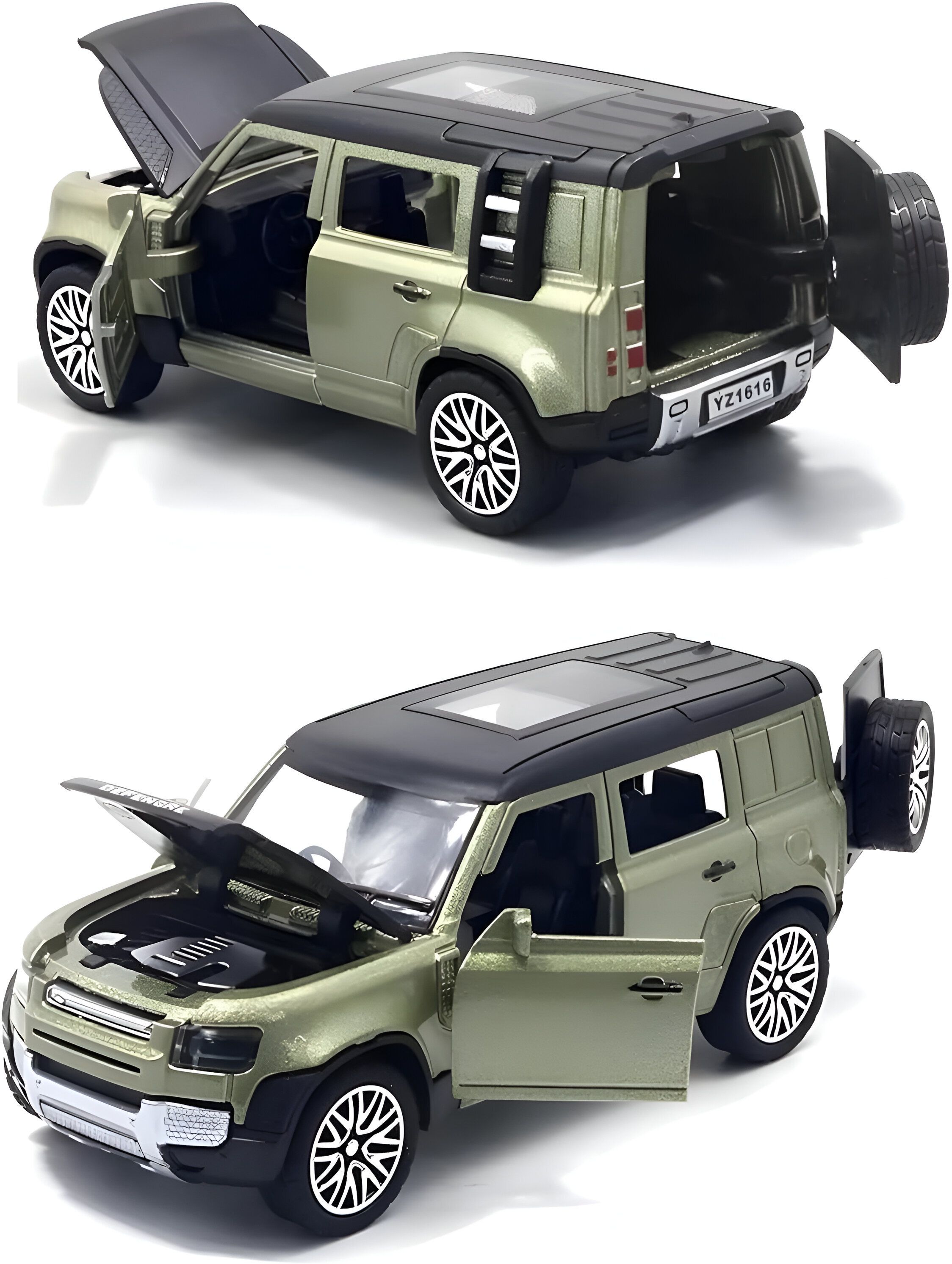 sstoys Diecast Defender Toy Car Metal Pull Back Car Openable Door,Toys Kid-picture-34