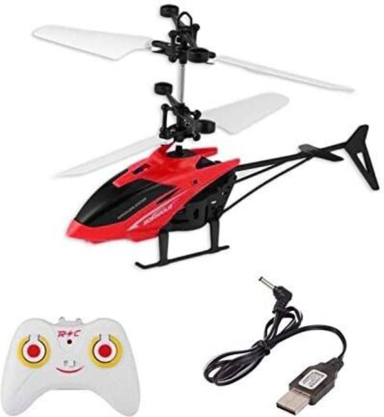 shiv traders Kids Plastic Induction Type 2-in-1 Flying Helicopter with Remote9_E189-picture-28