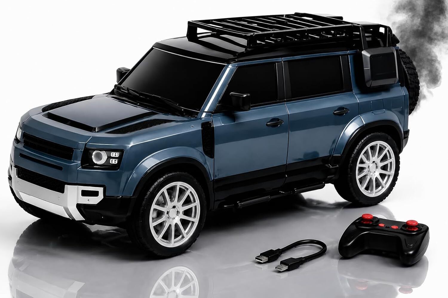 pepstter 2.4GHz Rechargeable RC SUV Off-Road Remote Control Car with Smoke Effect-picture-17