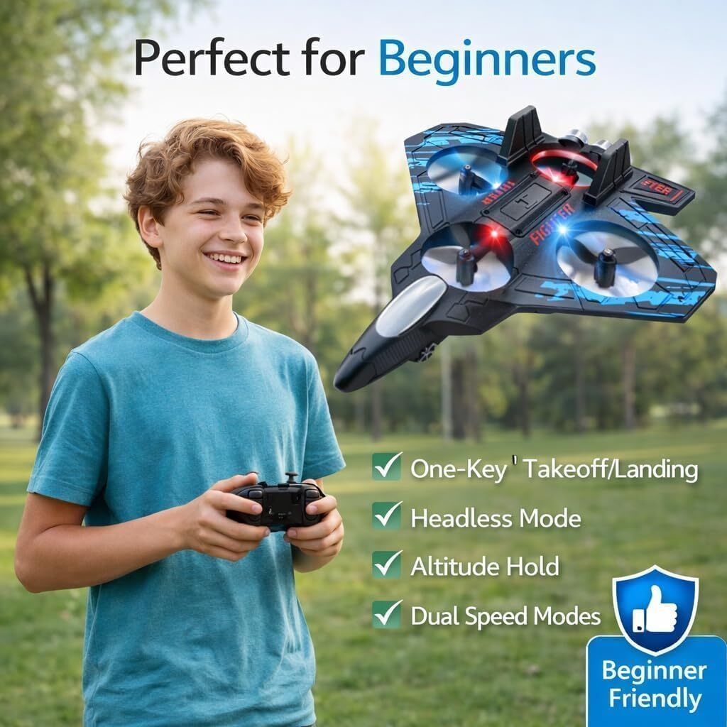 immutable Fighter Jet RC Plane for Kids – 2.4GHz Remote Controlled Fighter Airplane X26-picture-42