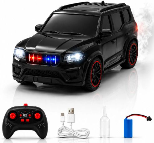 deetr Rechargeable RC SUV Car With LED Flashing Lights, Music, USB Charging-picture-23