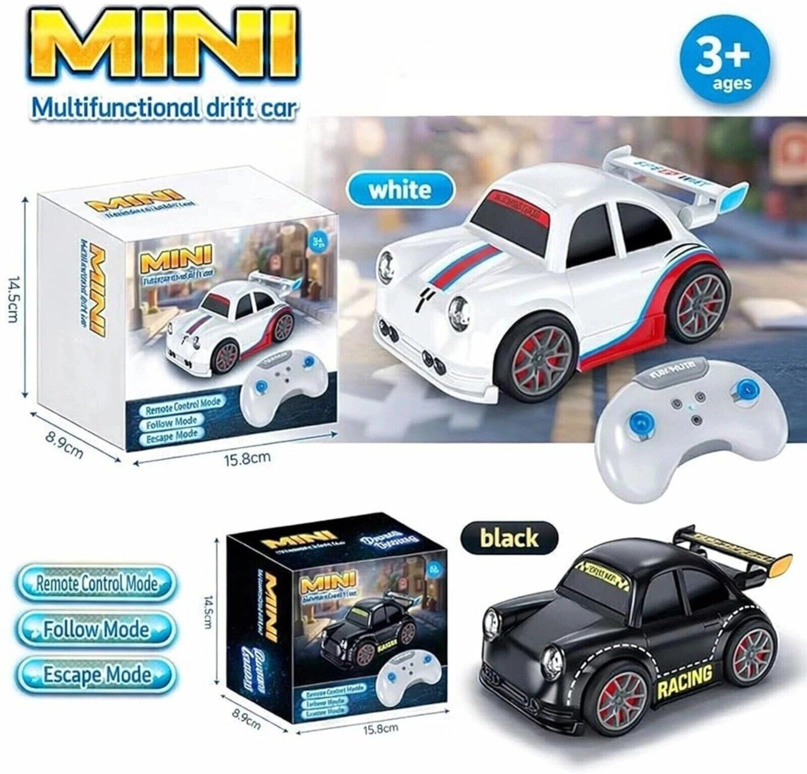 saawariyasale Mini RC Drift Car with Sensor Follow Escape Mode & Remote Control Toy A35-picture-39