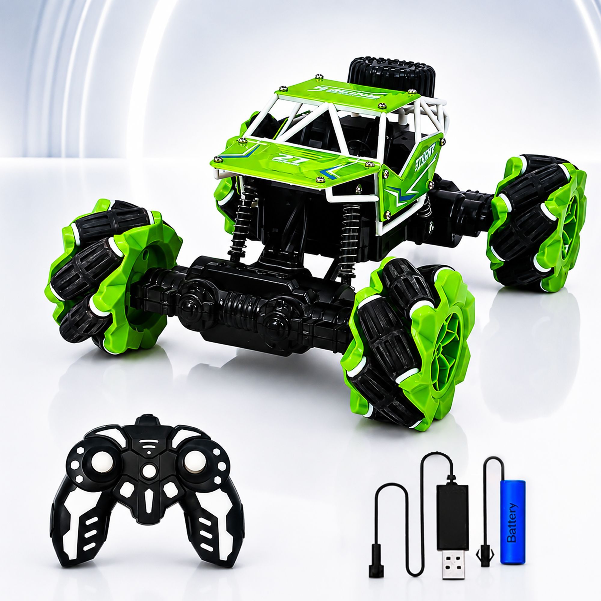 buddynjoy Rechargeable RC Drift Rock Crawler Car 4WD Off-Road Climbing Remote Control Toy-picture-16