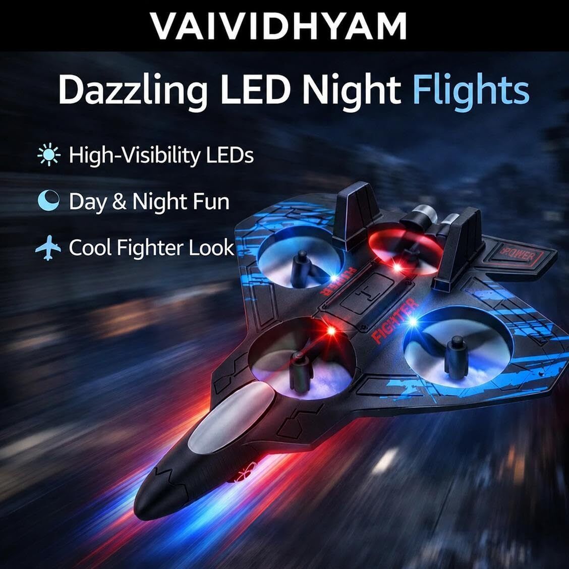 4uonly RC Aeroplane 2.4GHz Remote Control Fighter Plane E0741, RTF Airplane X18-picture-38