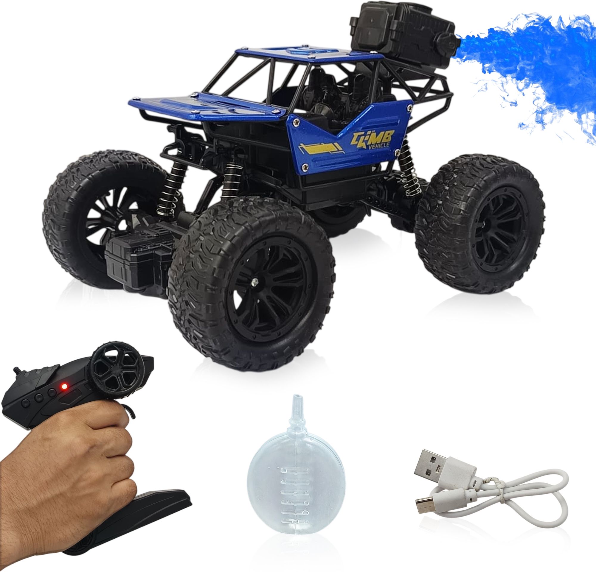 buddynjoy Rechargeable Remote Control Car Toy with LED Smoke Effect-picture-14