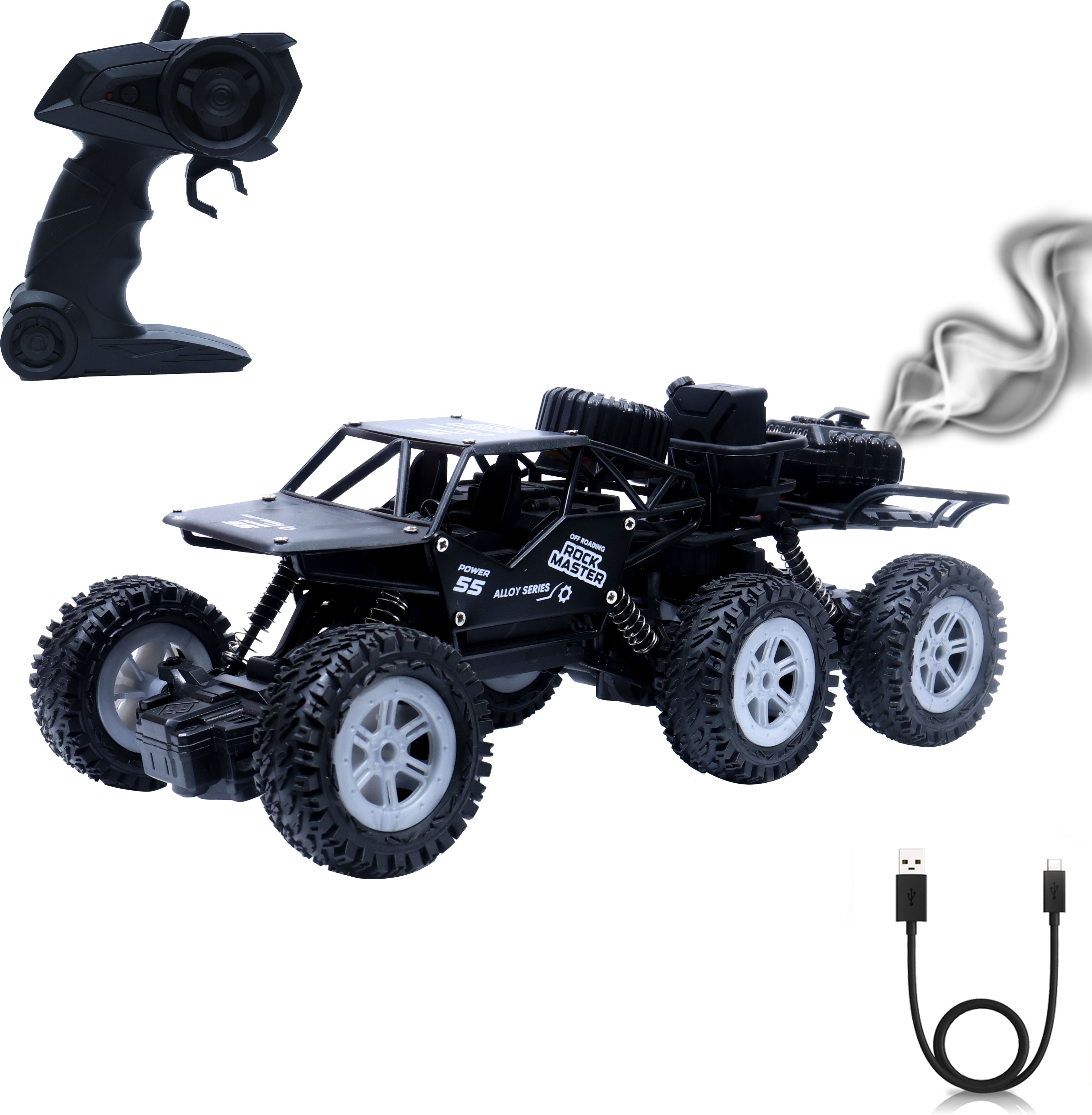 wonder 6×6 Smoke RC Rock Crawler for Kids (3–8Y) | Rechargeable Off-Road Car-picture-19
