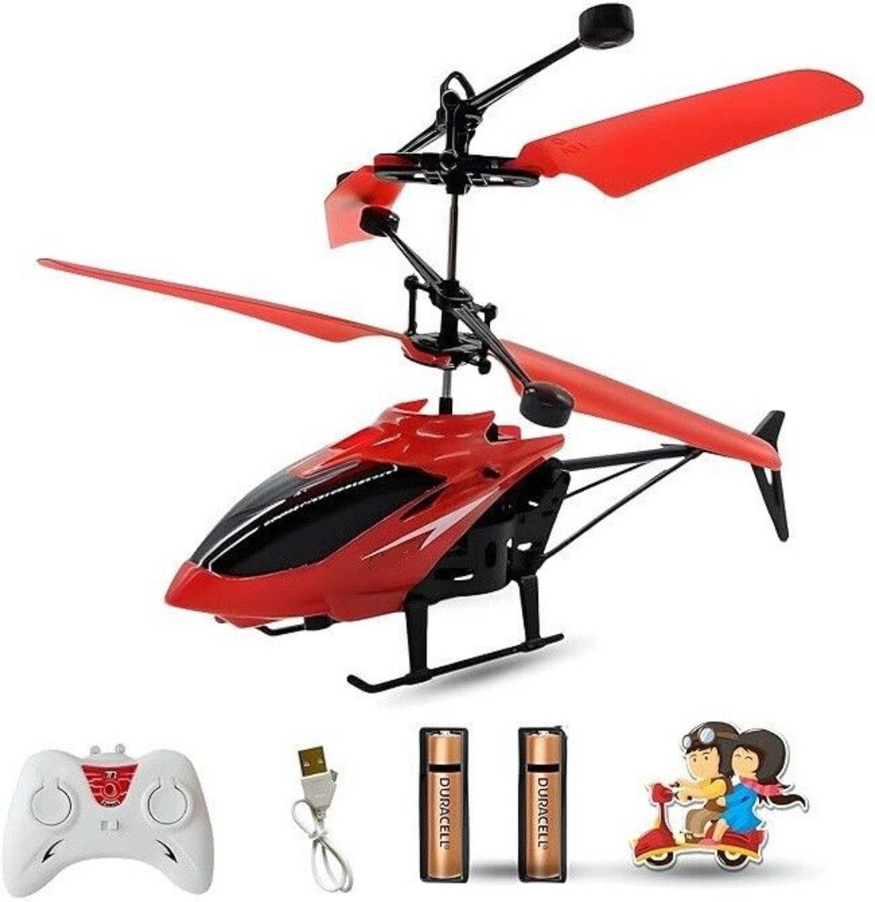 shiv traders Remote Control Helicopter Toy with Palm SensingX63-picture-37