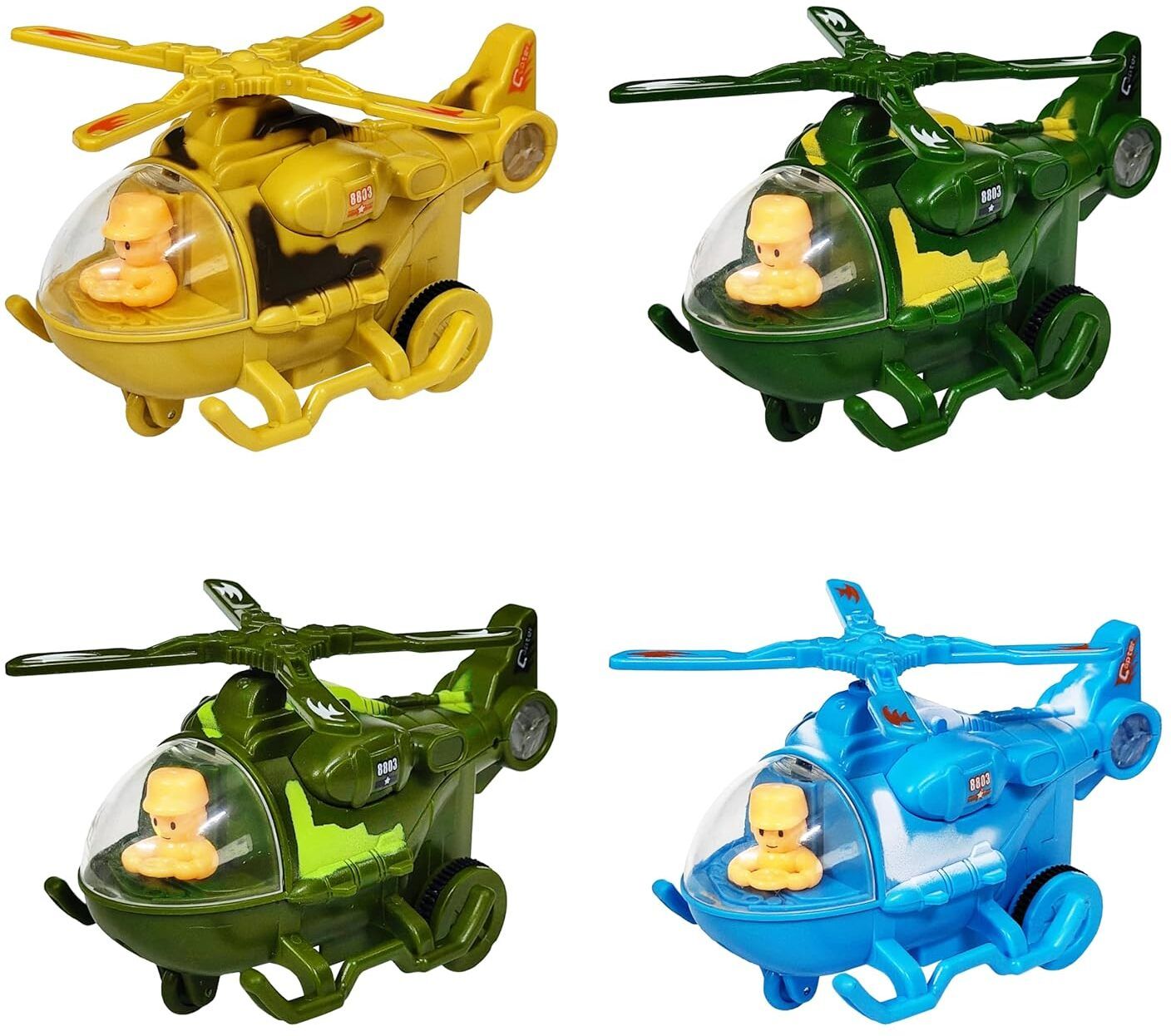 Best Quality Military/Police helicopter, push and go Mini helicopter(pack of 1)-image-8