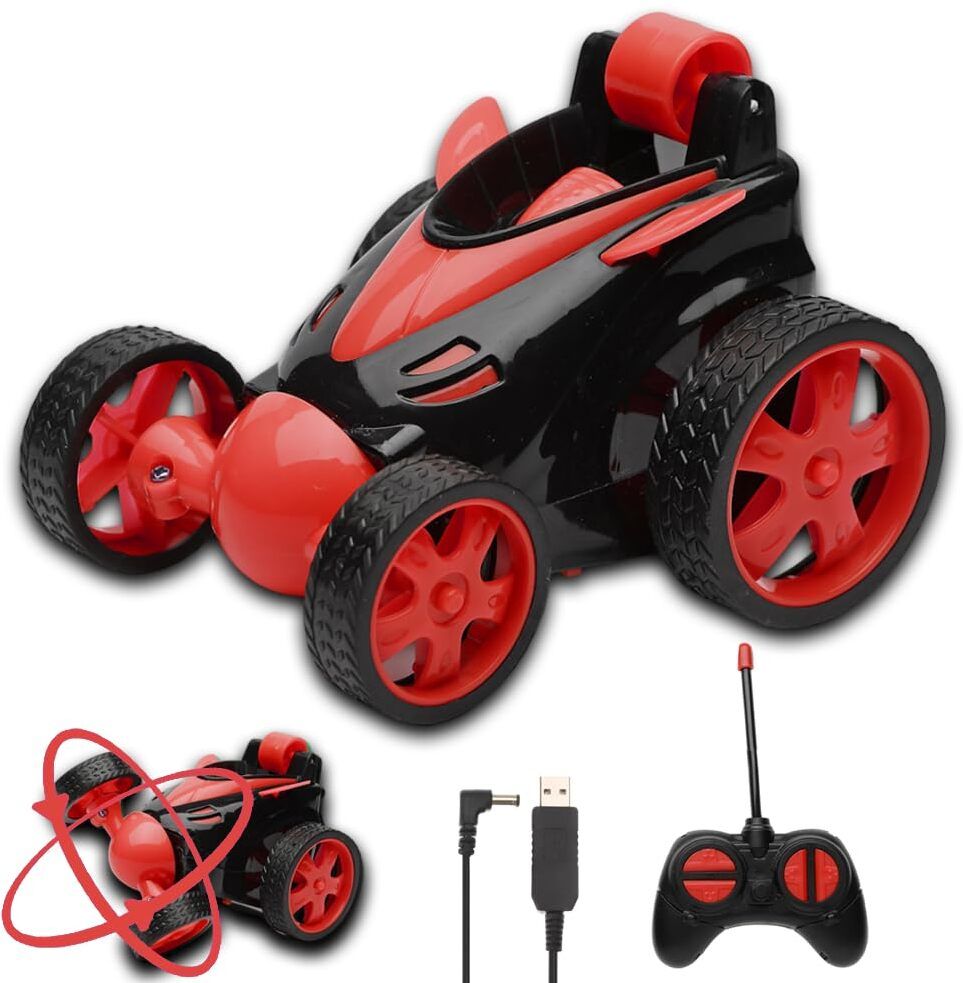 sarasi 2.4GHz Rechargeable RC Stunt Car with 360° Spin & USB Charging-picture-26