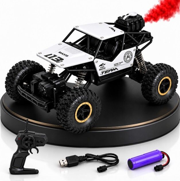 nickspool Arctic Crusher 4WD RC Rock Crawler with Smoke Effect and USB Rechargeable Power-picture-20