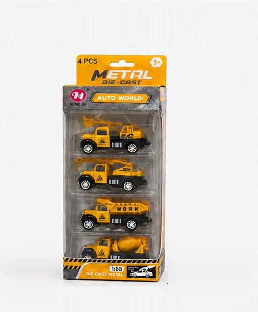 littlin 4 in 1 Die Cast Metal Construction Vehicle Set Toy for Kids-picture-46
