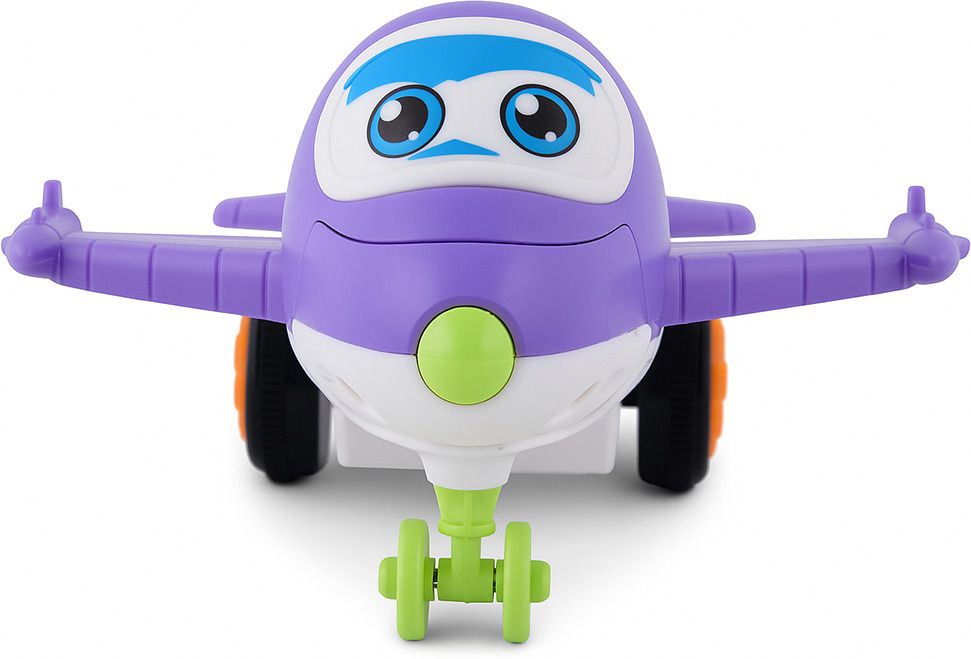Transforming Robot Plane Toy | Automatic 360° Rotating Friction Car, Violet-image-20