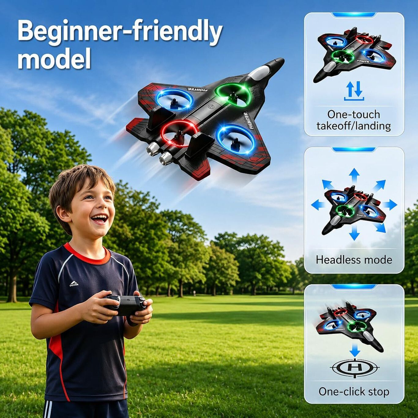 techel Remote Control FighterJet for Kids uifergufe32-picture-39