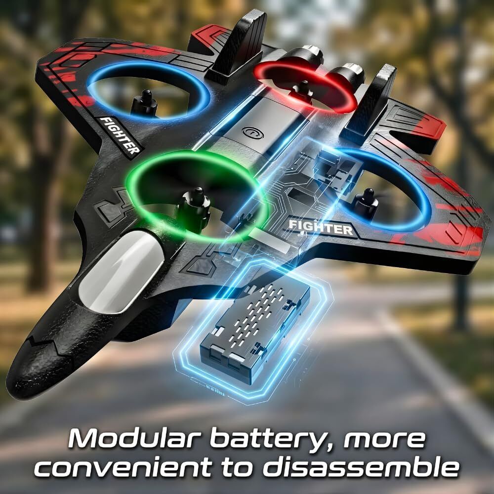 Fighter Jet RC Plane for Kids – 2.4GHz Remote Controlled Fighter Airplane X17-image-40