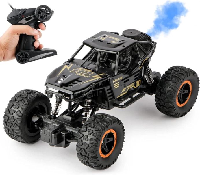 Remote Control RC Rock Crawler Car Toy 2 WD for Kids with Smoke Effect-image-29