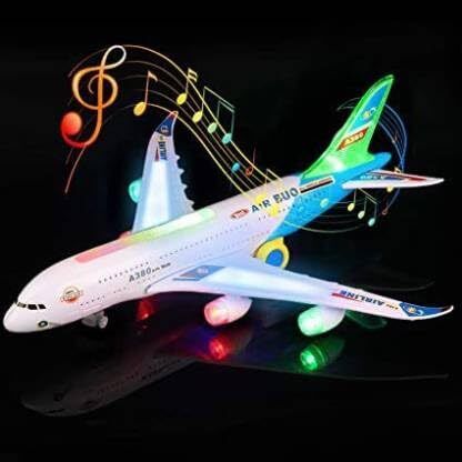 kmc kidoz Plastic Airbus Battery Operated Aeroplane-picture-38