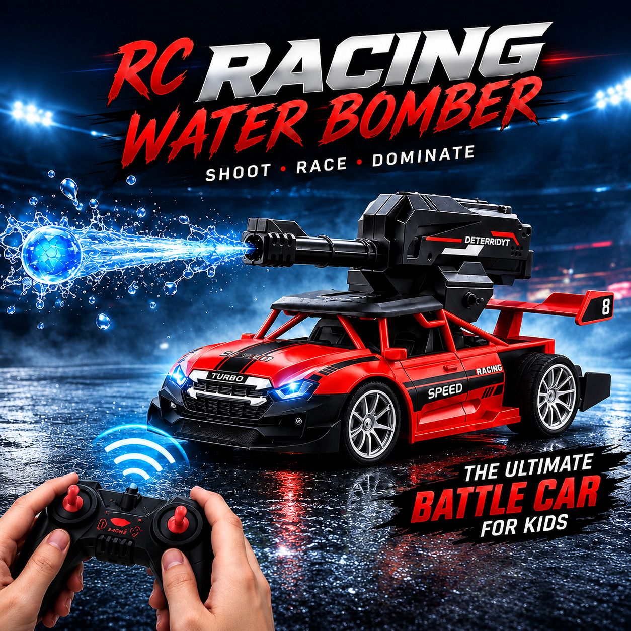 popnest RC HydroStrike X1 | 1:20 Water Bomb Battle Car-picture-36