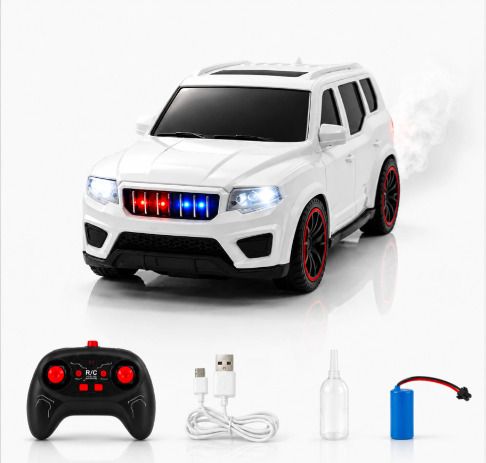 Rechargeable RC SUV Car With LED Flashing Lights, Music, USB Charging-image-19