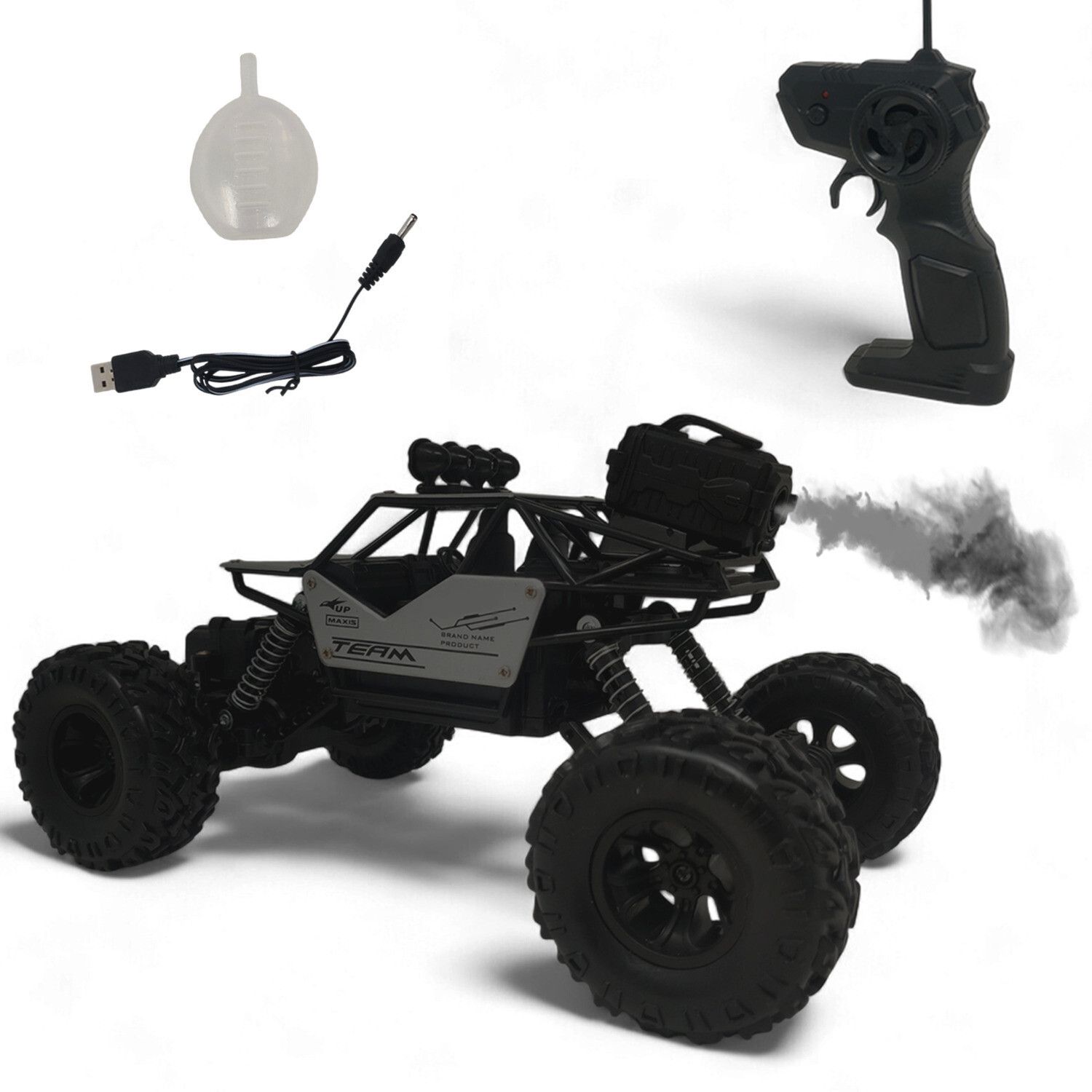 Rock Crawler Car 4x4 Strip Sliver for kids with Smoke And Remote Control-image-15