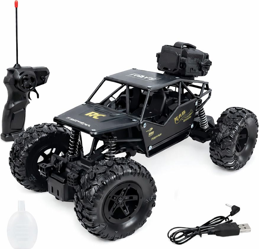 Remote Control Rock Crawler Car with Smoke Effect | Off-Road RC Toy Car for Kids-image-29