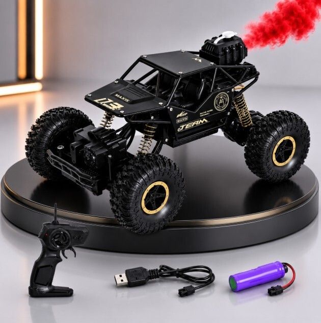 nickspool Shadow Titan 4WD RC Rock Crawler with Smoke Effect and USB Rechargeable Power-picture-31