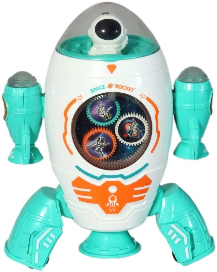 goyal's Space Rocket 360° Rotation Robot Toy with Light & Music-picture-11