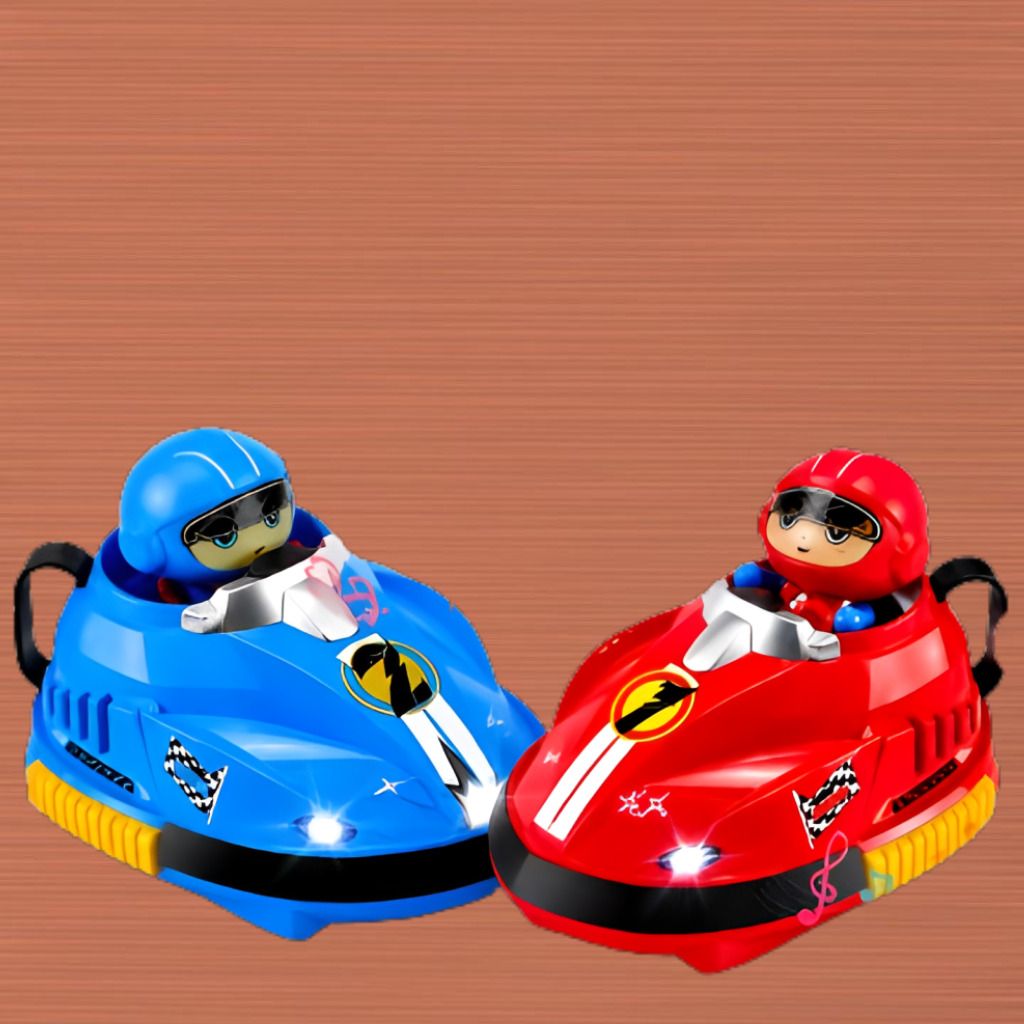 kidsdreams Rechargeable RC Battle Bumper Cars with LED Lights and Controllers-picture-14