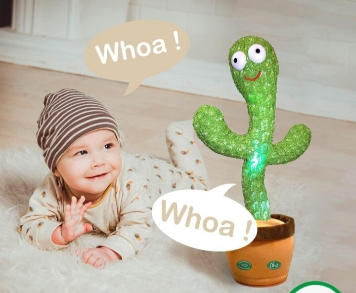 toyoro Dancing Cactus Toy, Talking Plush Toy with Singing & Recording Function image 1