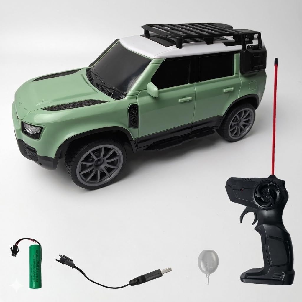 Remote Control SUV Defender Car with Head light,Tail Light, Smoke (Rechargeable)-image-14
