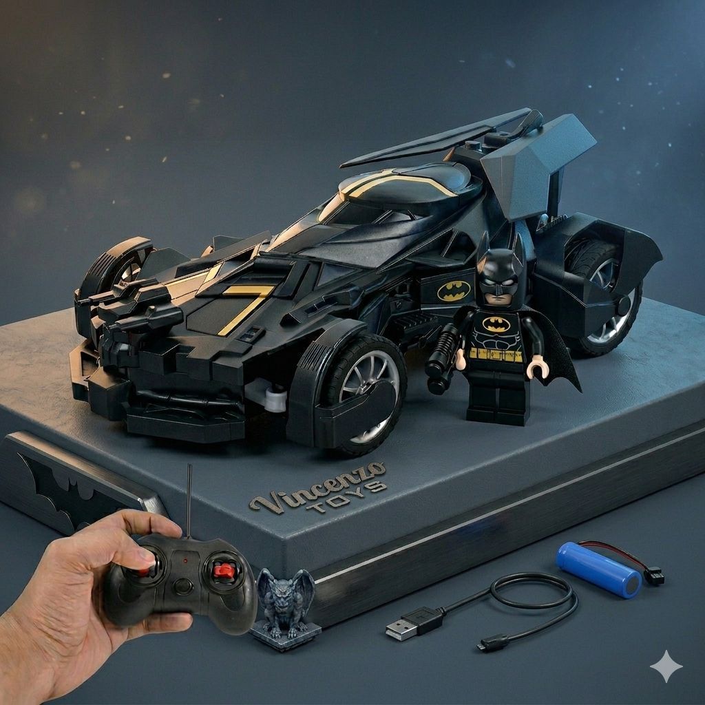 Batman Supercar With Smoke Effects RC Car for Boys and Girls-image-31