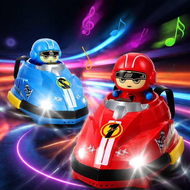 Remote Control Bumper Cars Toy Set with LED Lights & 2 Player Battle Game-image-46