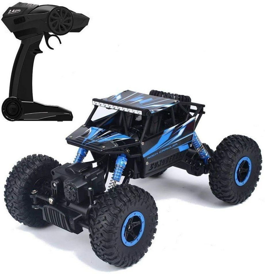1:18 Rechargeable Rock Crawler car 2.4 Ghz Rally Car Remote Control MonsterCar-W-image-0
