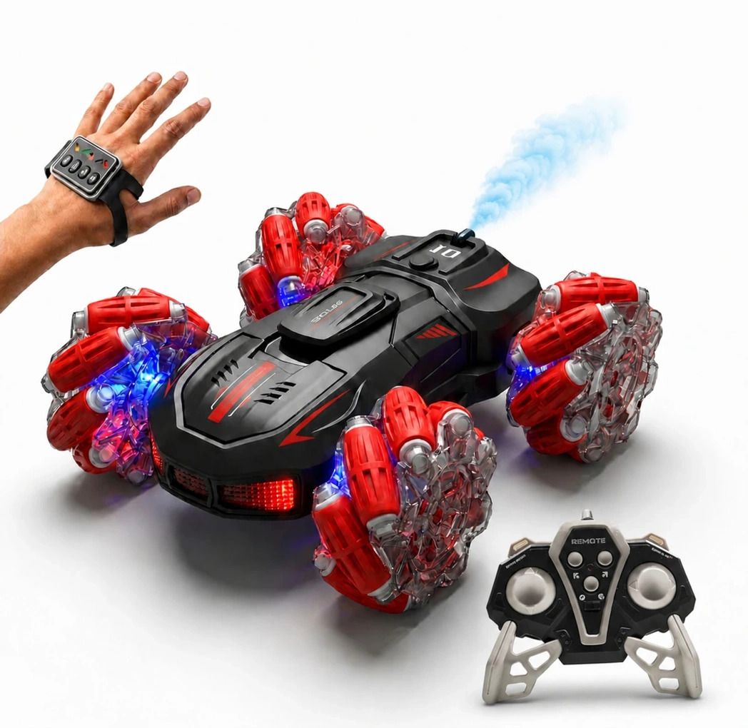Hand Controlled 4WD RC Stunt Car Double-Sided Rotating Car with Gesture-image-38