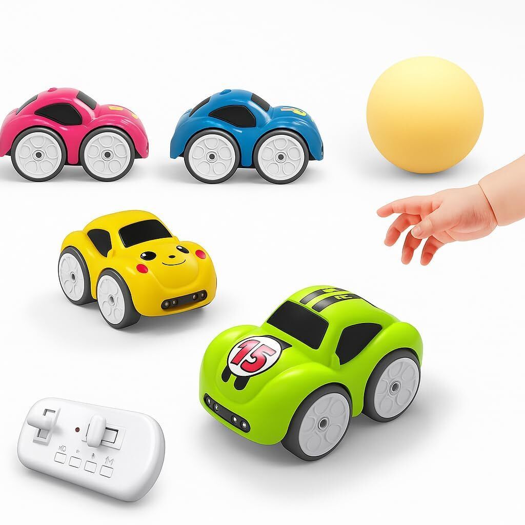 aavira Friction Powered Mini Cartoon Toy Cars Set with Ball & Control Switch-picture-30