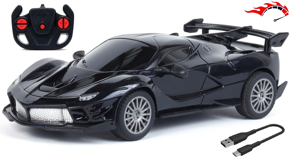 High Speed 1:24 Rechargeable C type charging Mini Remote Control Racing Car