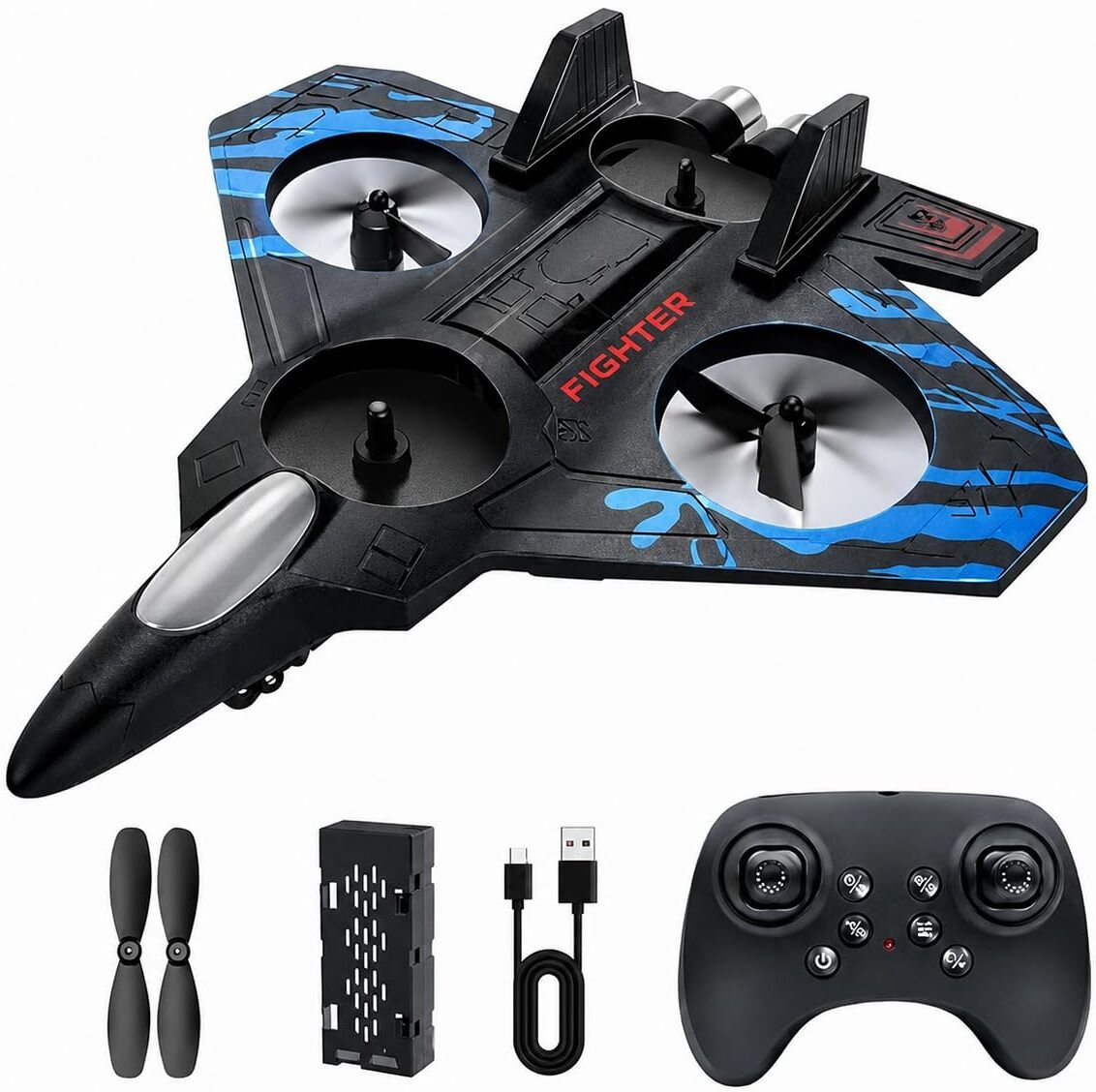 immutable RC Aeroplane 2.4GHz Remote Control Fighter Plane E0741, RTF Airplane X4-picture-24