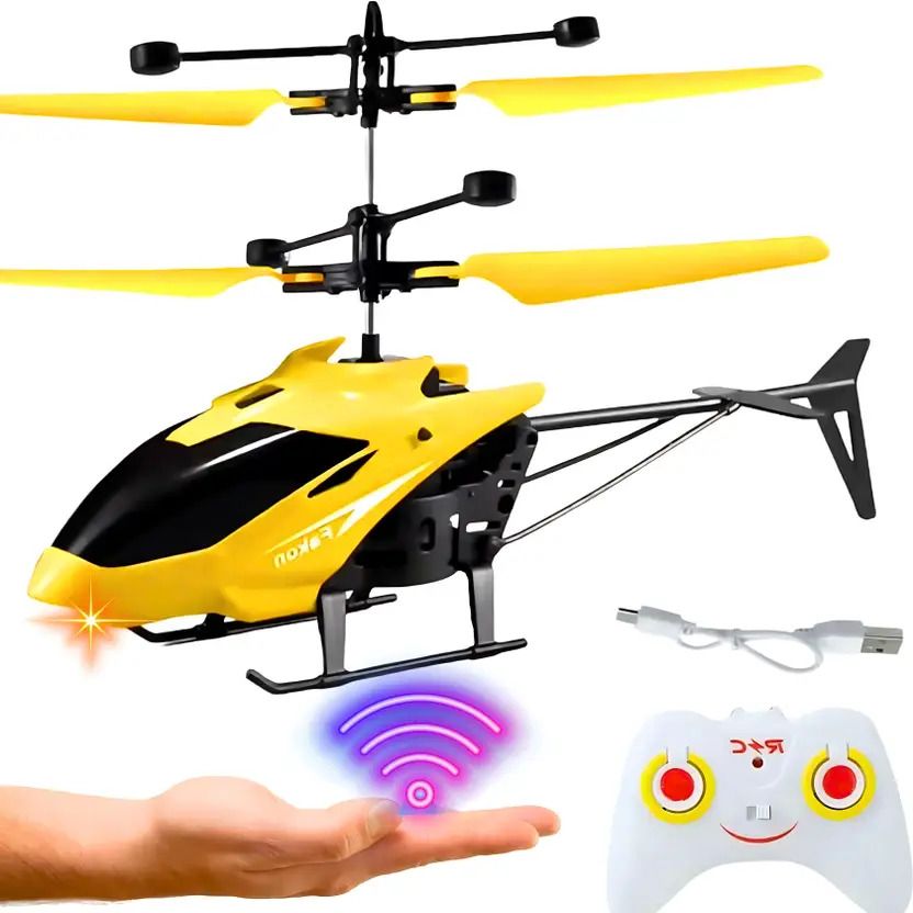 Remote Control Helicopter Toy for Kids – LED Lights, Rechargeable-image-14