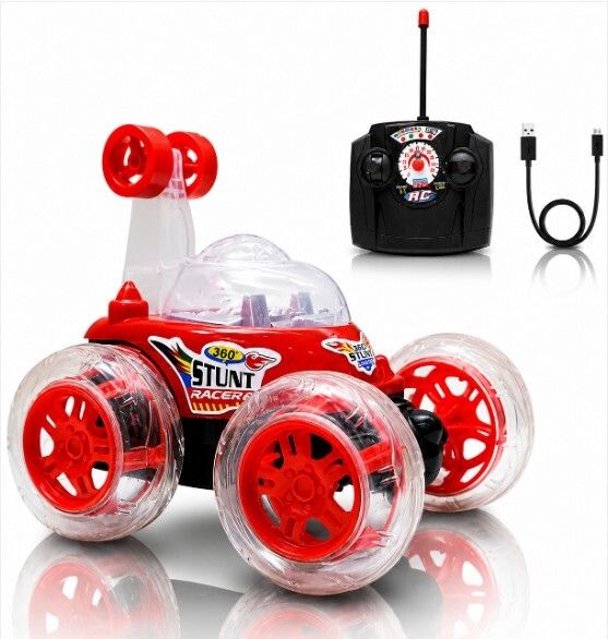 niyamat 360° RC Stunt Racing Car with LED Wheels and Rechargeable Battery-picture-11
