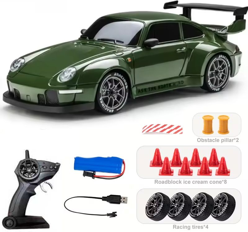 acqua scape RC Drift Car 1:18 Scale 4WD High-Speed Remote Control Car with LED Lights-picture-44