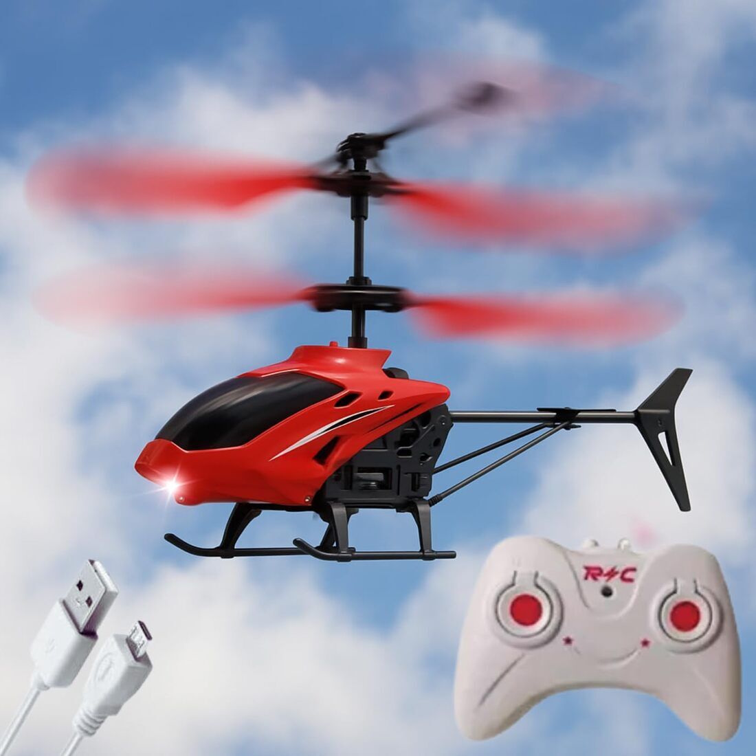RC Helicopter with Hand Gravity Sensor, Flying Toy with 3D Light & Safety Sensor-image-24