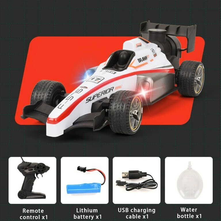 primearc RC Formula Racing Car with LED Lights & Rechargeable Battery-picture-26