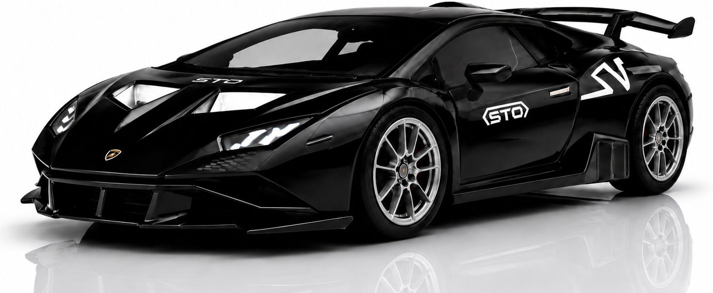 crezor toys 1:36 Lamborghini STO Alloy Car Toy with Lights, Music & Pull Back Action-picture-37