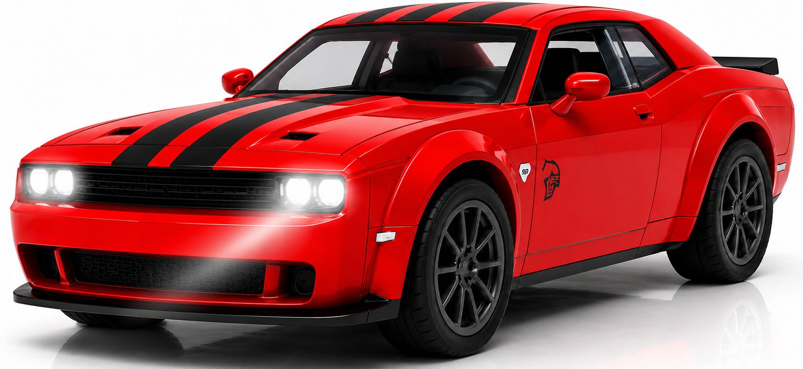 Dodge Challenger Scale 1:36 Die Cast Pull Back Toy Car with Light & Music-image-49