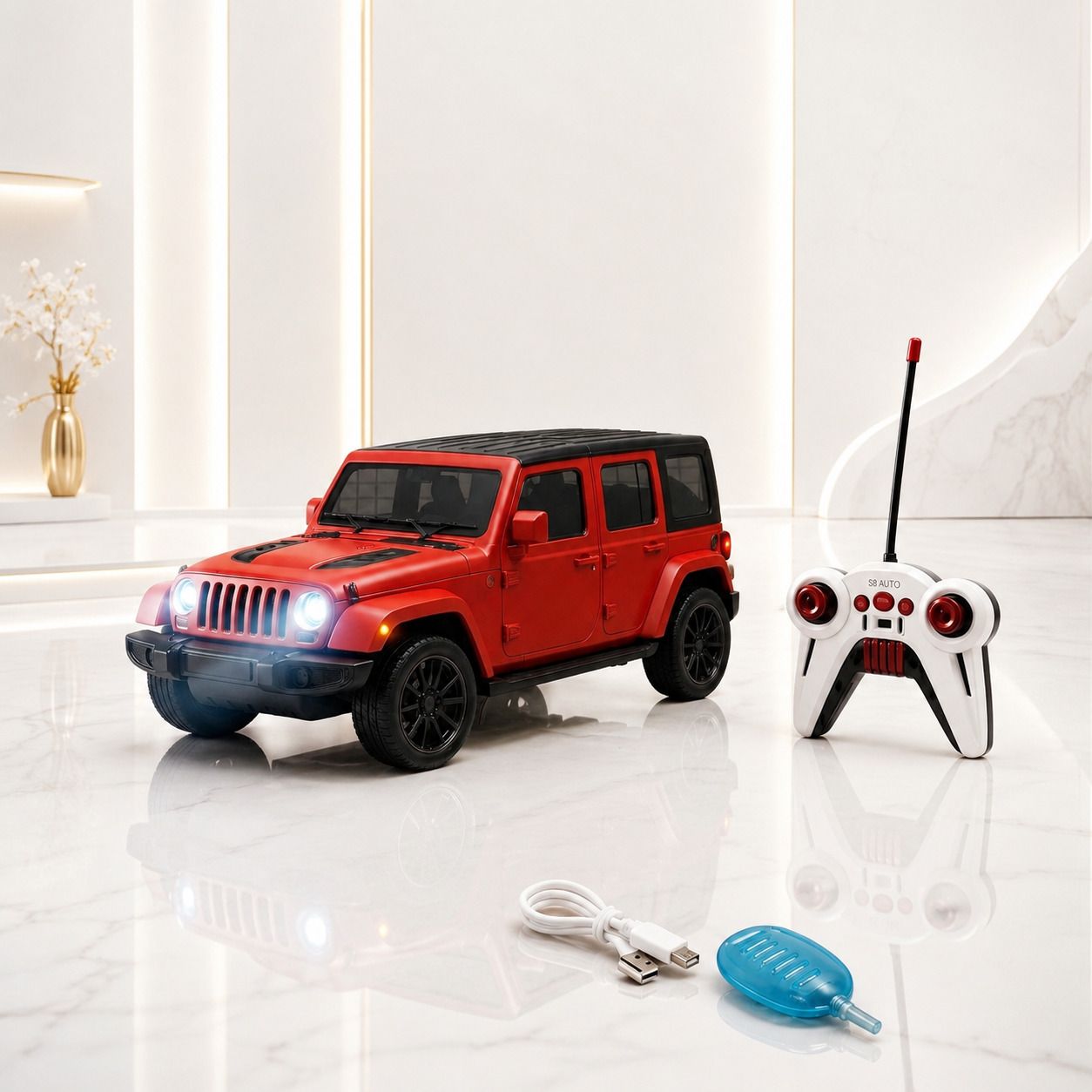 toy machine by gpe RC Thar Style Jeep Toy Car with Music-picture-29